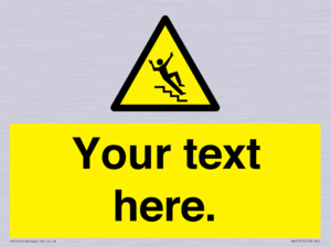 Custom Slippery Stairs Sign